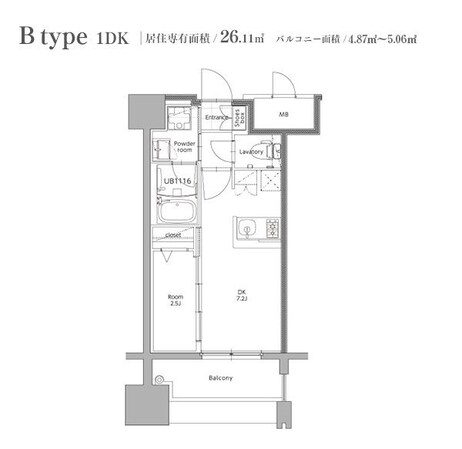 エンクレスト博多STYLEの物件間取画像